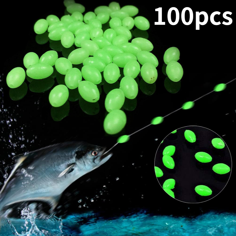 Fishing Equipment On Sale - 100 قطعة/الوحدة البيضاوي ليلة مضيئة الصيد