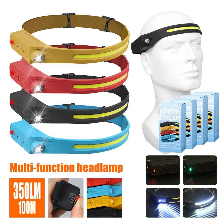 Fishing Headlamp - كشافات قابلة لإعادة الشحن 350 التجويف