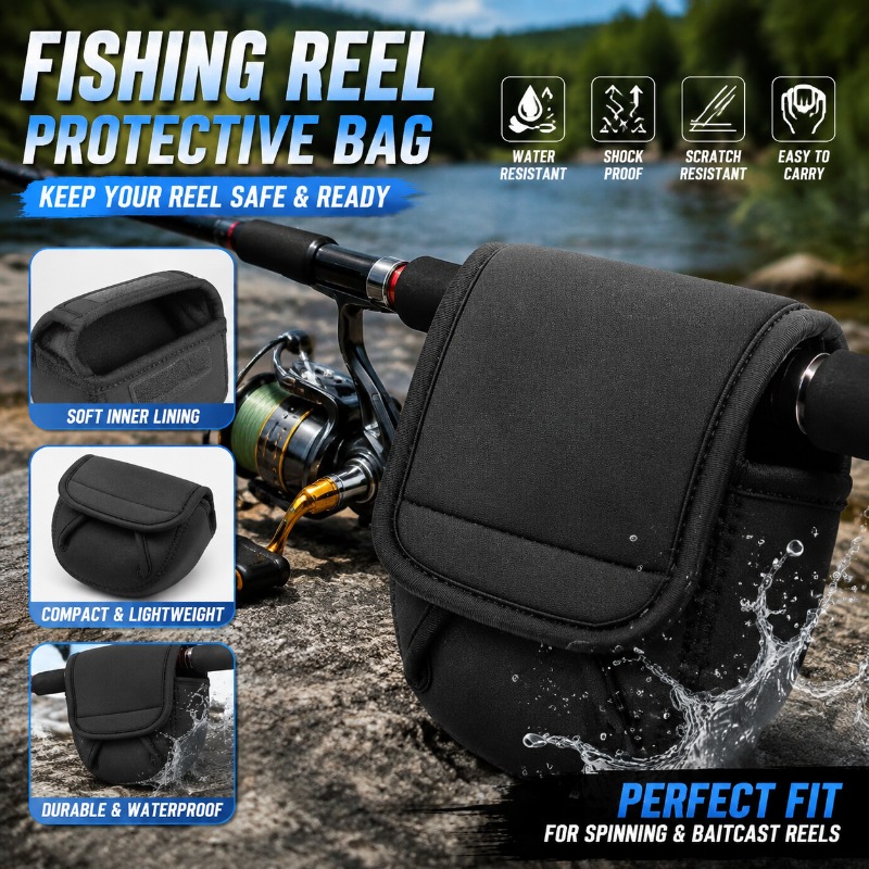 Fishing Equipment Bag - حقيبة واقية لبكرة الصيد، حافظة لبكرة