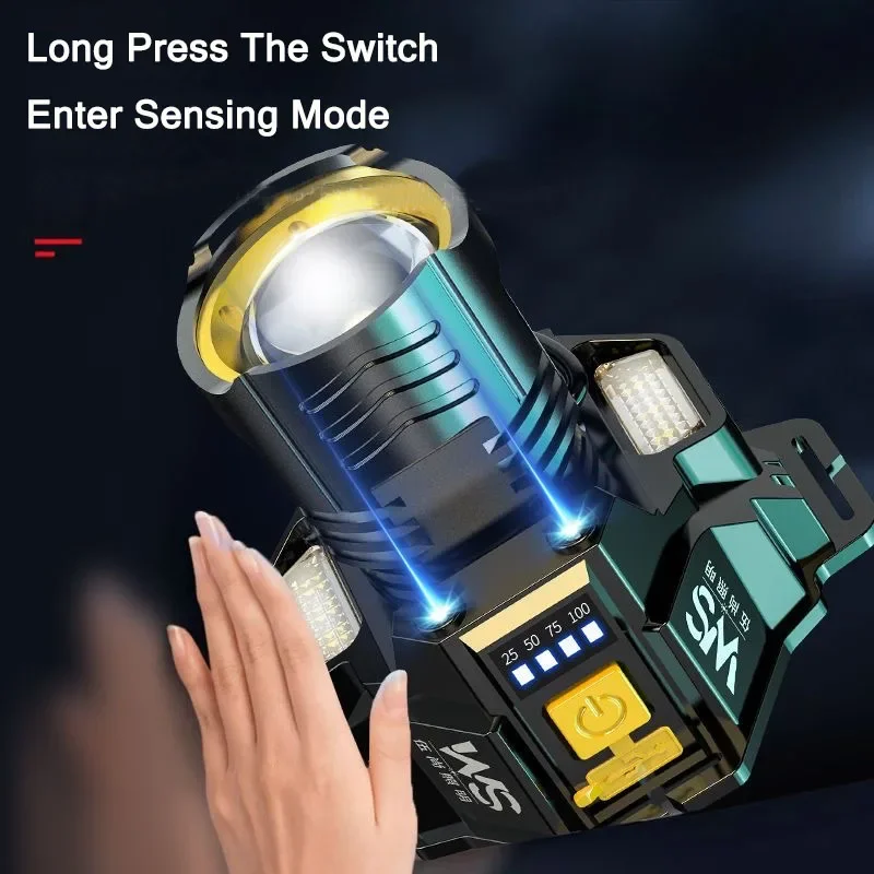 كشافات LED قوية محس حركة المصب - مراجعة Fishing Headlamp وسعره