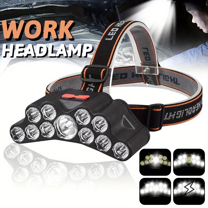 11 LED كشافات ضوء قوي رئيس مصب - مراجعة Fishing Headlamp وسعره