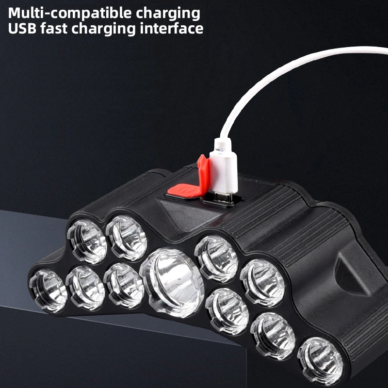 11 LED كشافات ضوء قوي رئيس مصب - مراجعة Fishing Headlamp وسعره