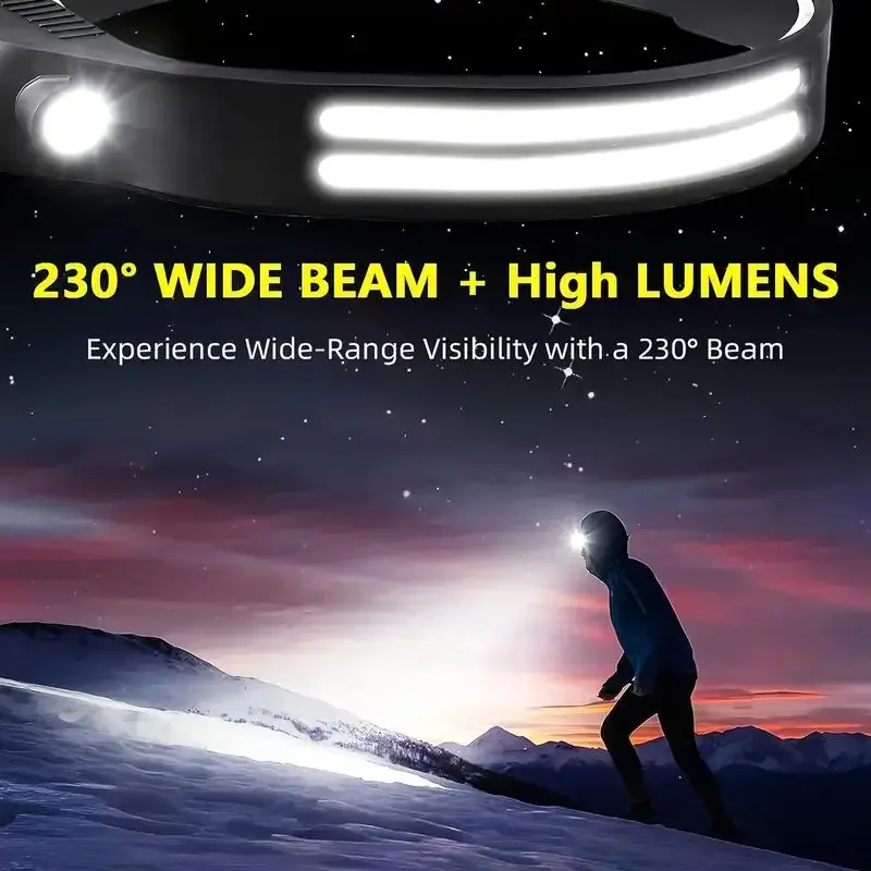 مصباح أمامي LED مع مستشعر حركة - مراجعة Fishing Headlamp وسعره