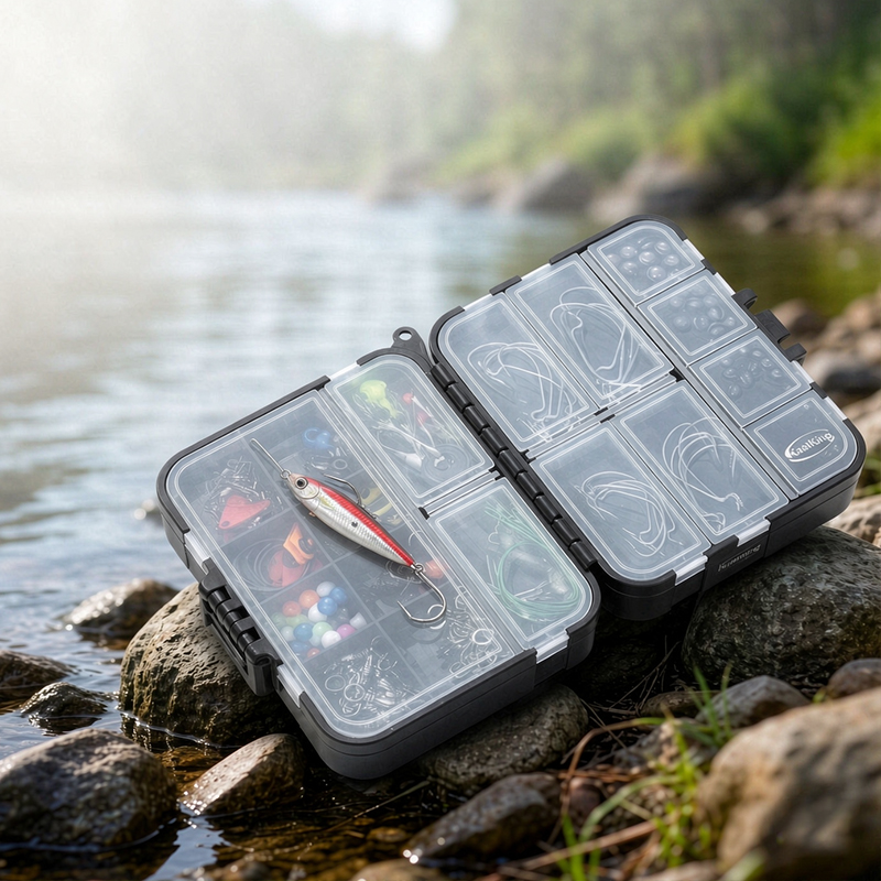 صندوق تخزين ملحقات الصيد مزدوج - مراجعة Fishing Equipment Storage وسعره