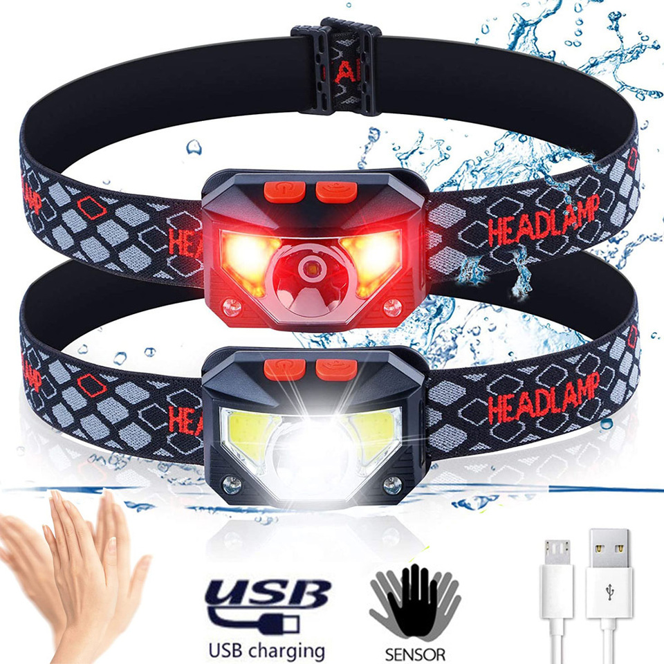 مصباح أمامي LED بـ 8 أوضاع مع  - مراجعة Fishing Headlamp وسعره