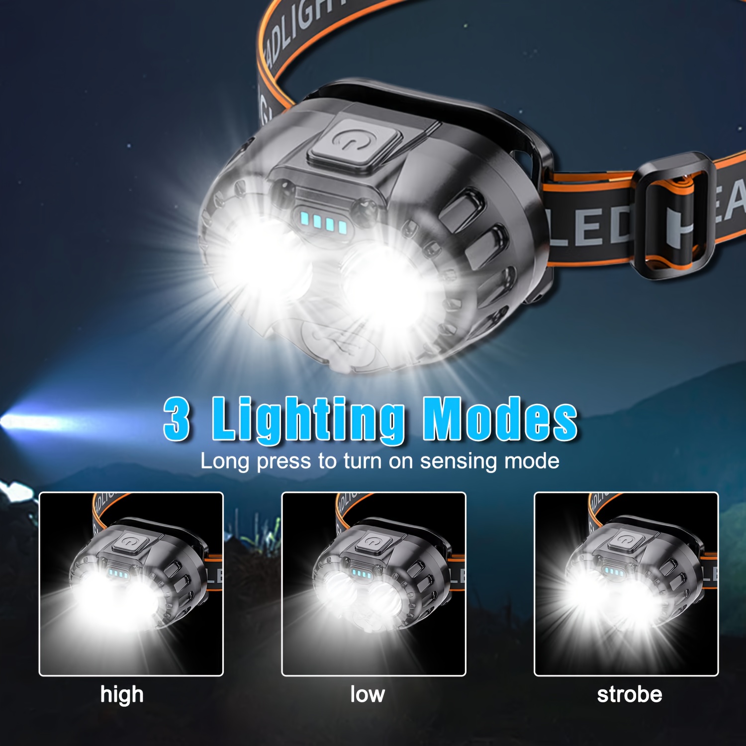 مصباح رأس LED قوي يعمل بالاستش - مراجعة Fishing Headlamp وسعره